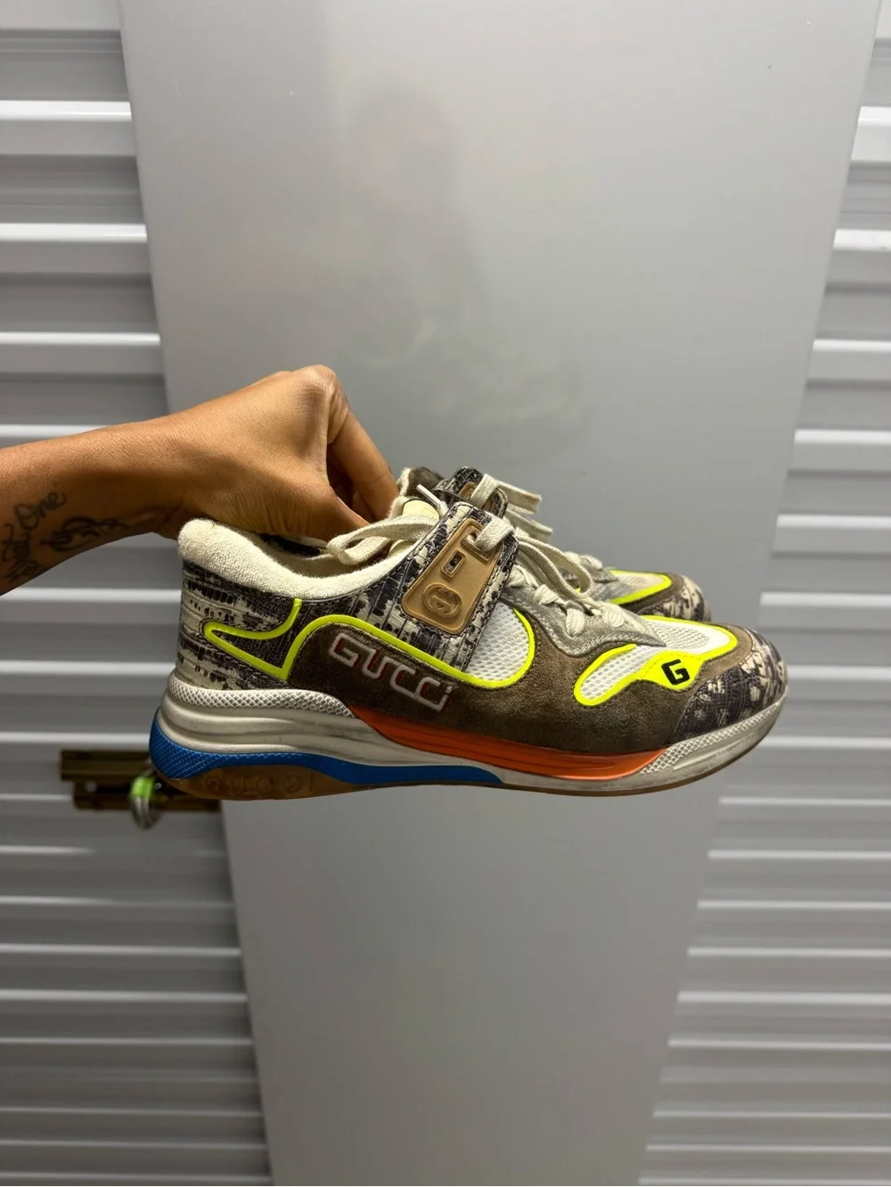 Gucci Men's Multicolor Tejus Printed size Gucci 8.5